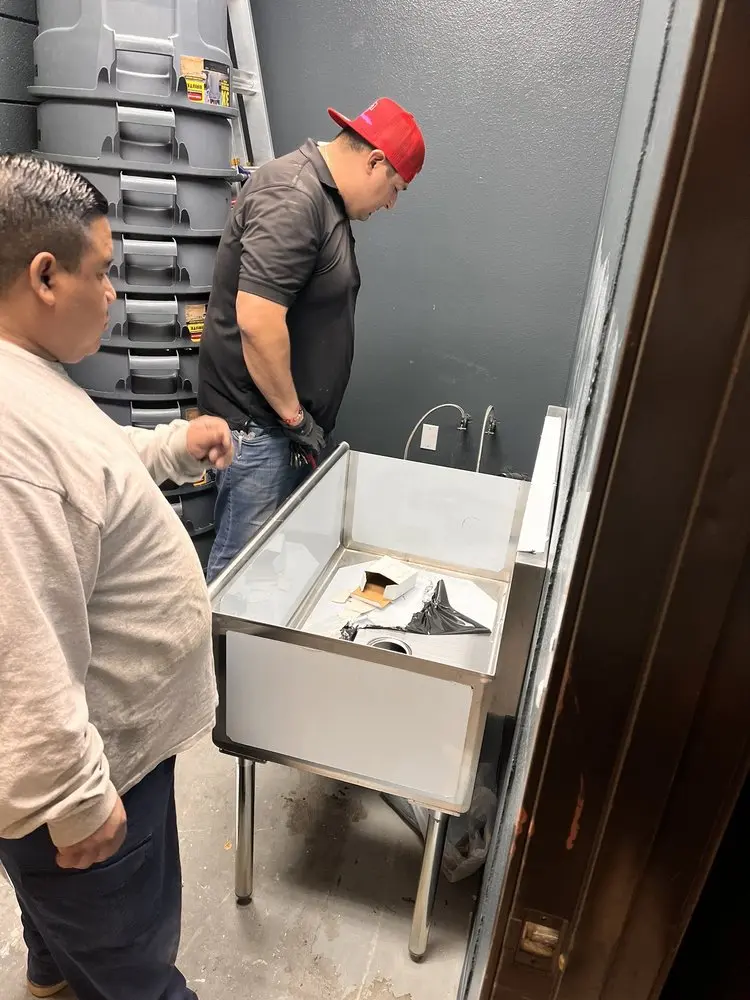 Commercial plumbing and sink installation in North Hampton
